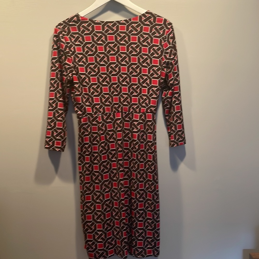 Maggy London Size 6 Faux Wrap Dress - Picture 5 of 5